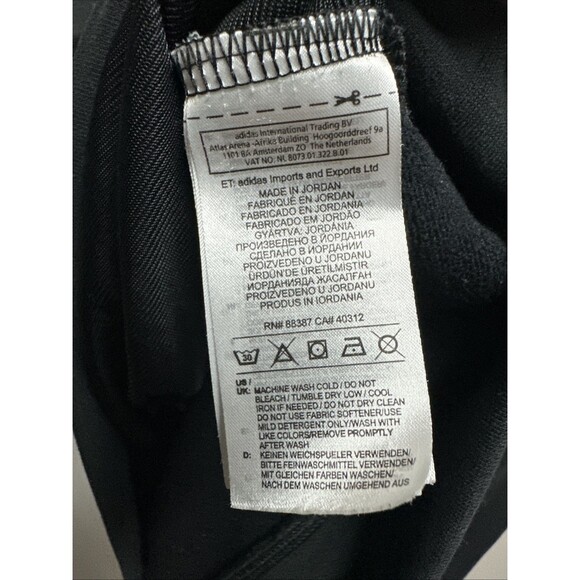 Adidas Sweater Women's Small Black Pullover Hoodie Sweatshirt Pockets Ladies EUC - Picture 4 of 5